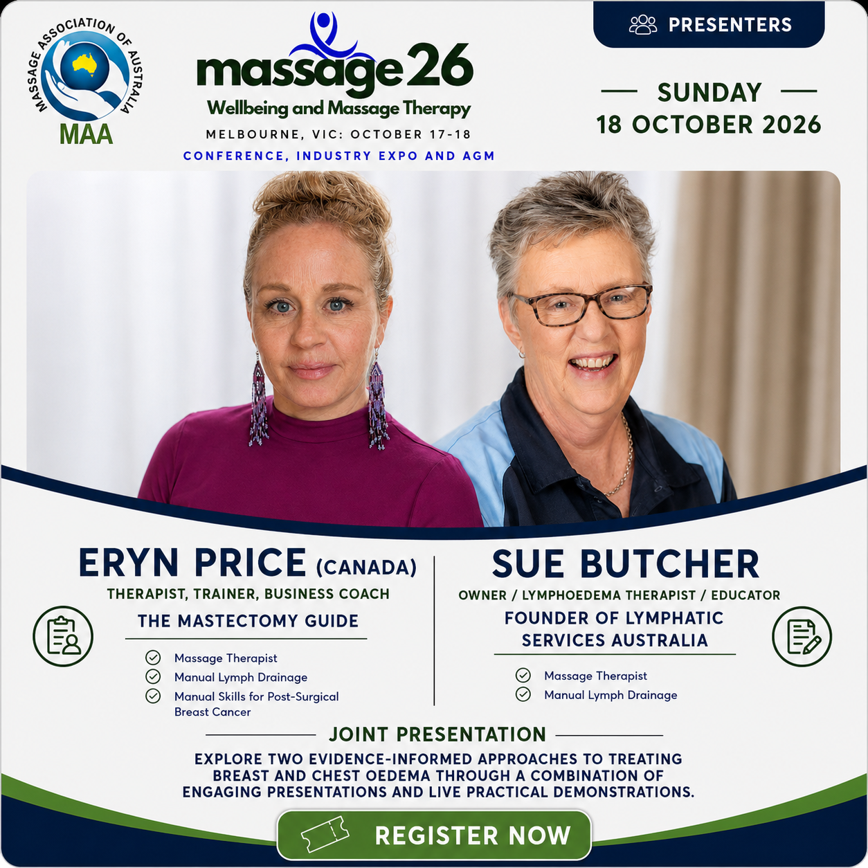 Sue Butcher and Eryn Price